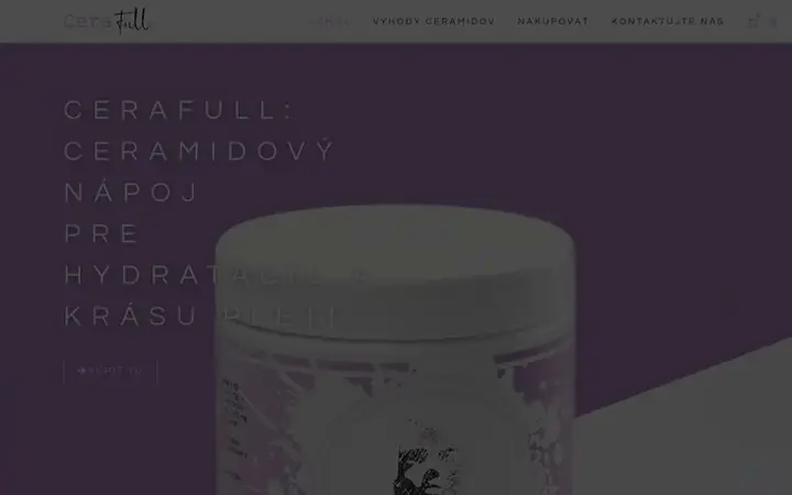 Ukážka webu cerafull.sk